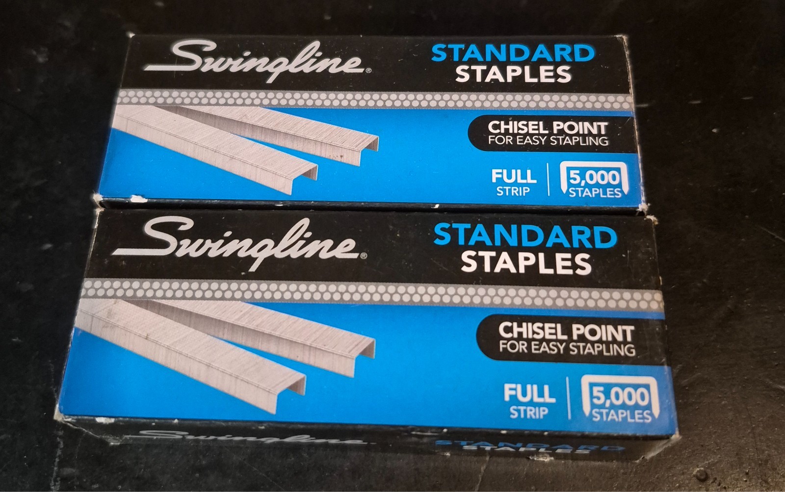 Staples, Standard Staplers for Desktop Staplers, 1/4″ Length, 210/Strip, 5000/Bo