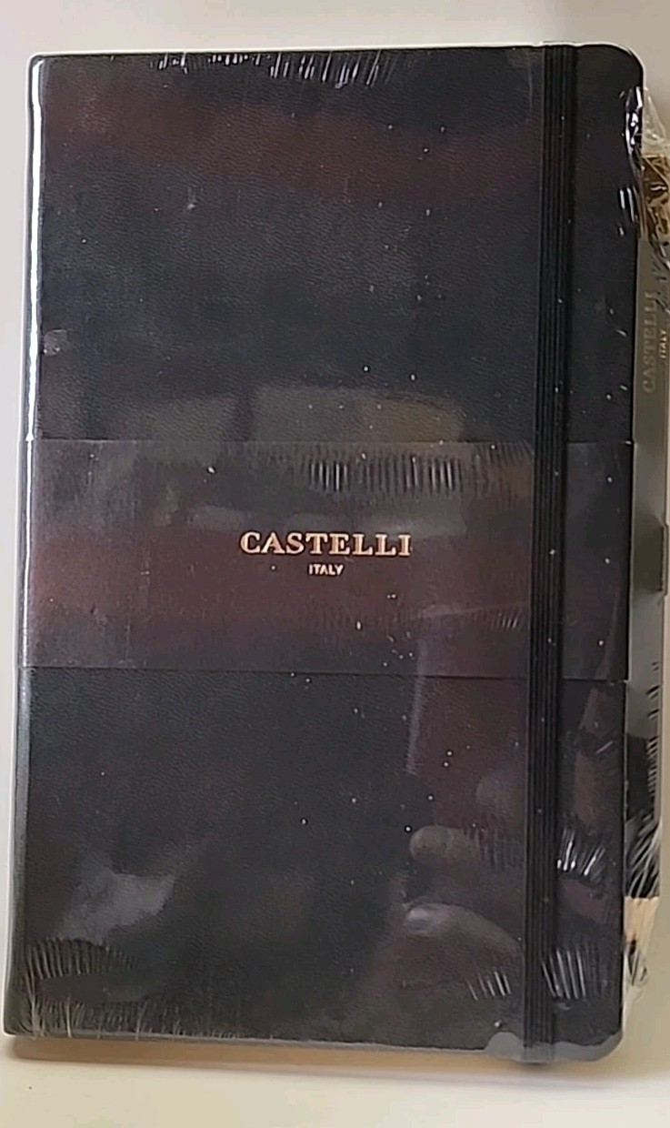 CASTELLI Italy Tuscan Graphite Medium Notebook New/Free Shipping!!