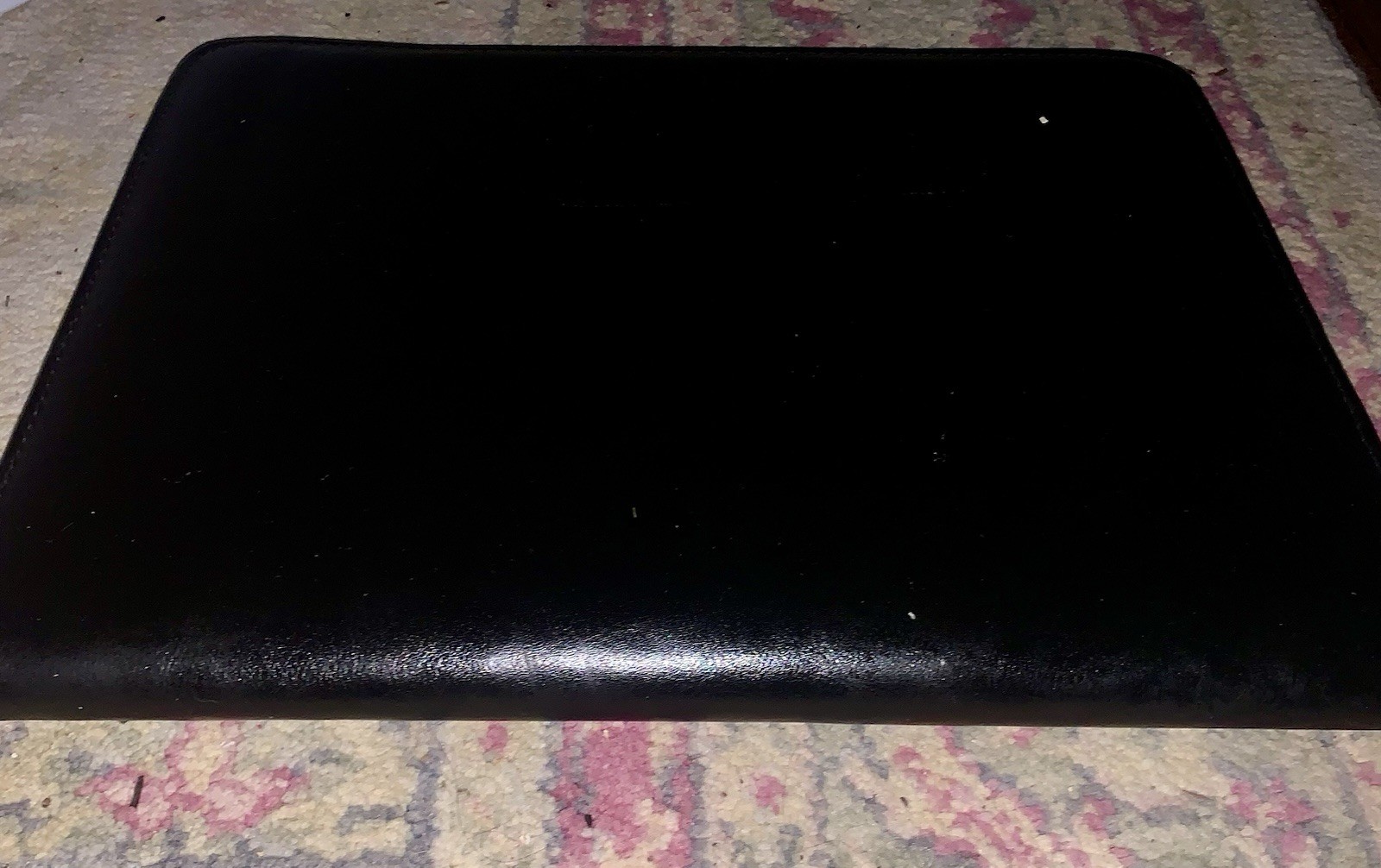 Black Leather Portfolio Folder Padfolio Business Organizer Document Plannr 10×13