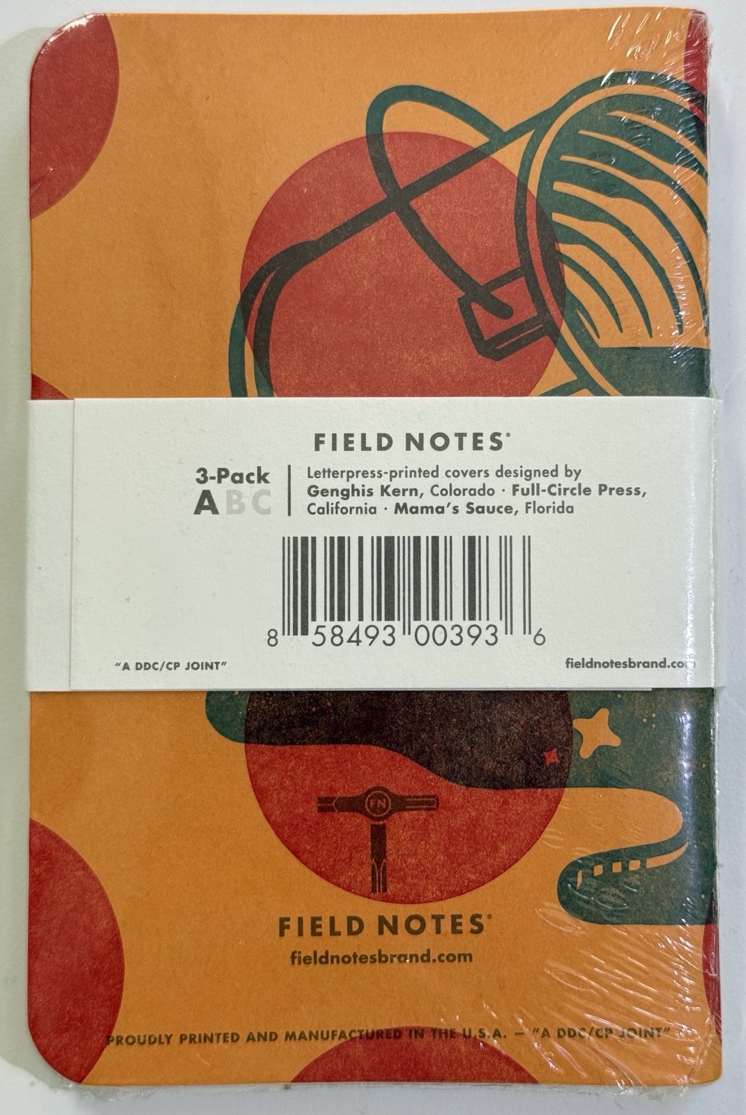 Field Notes United State of Letterpress 3-Pack Pack A FNC-48A OOP NEW!