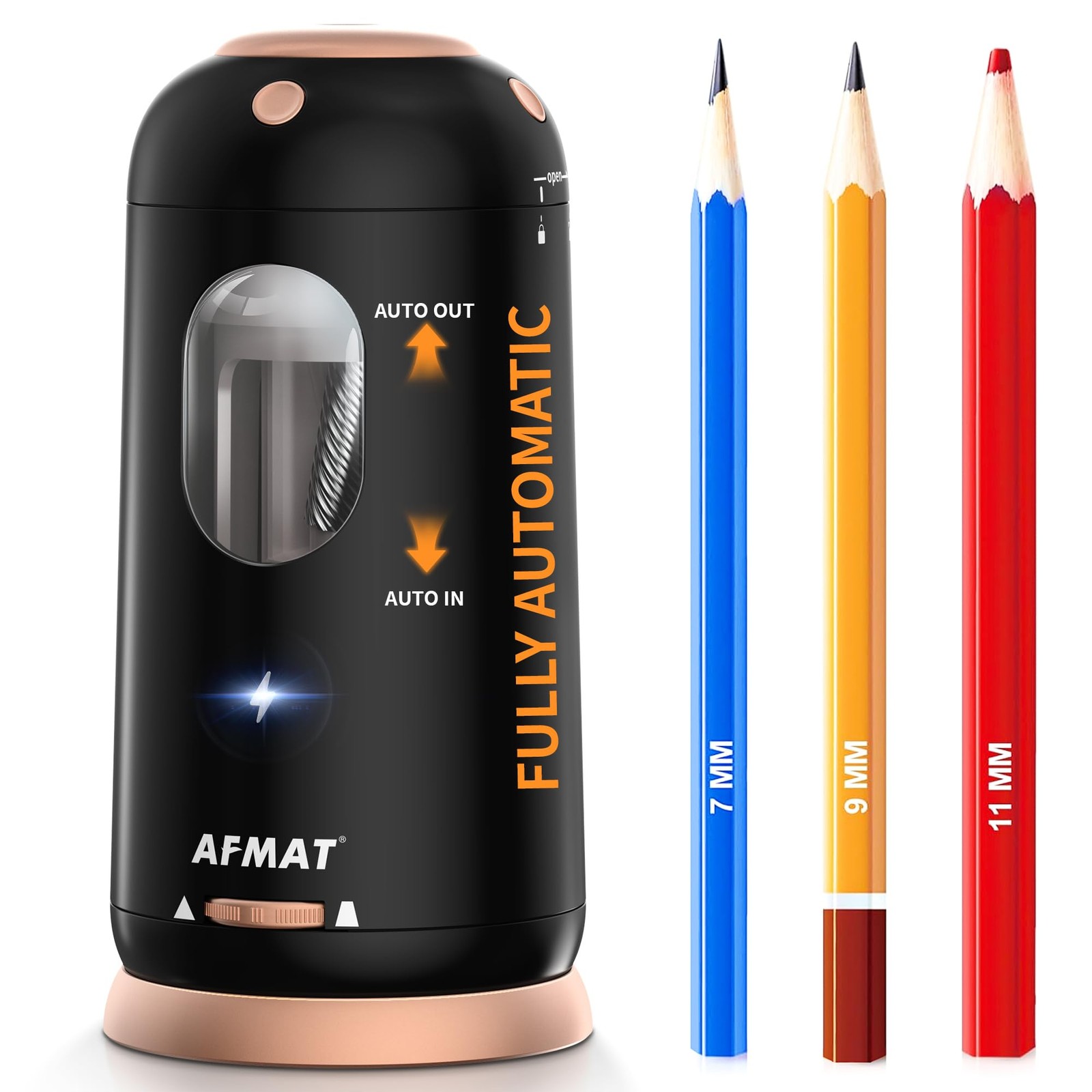 Electric Pencil Sharpener, Auto in & Out, Fully Automatic Pencil Sharpener, R…