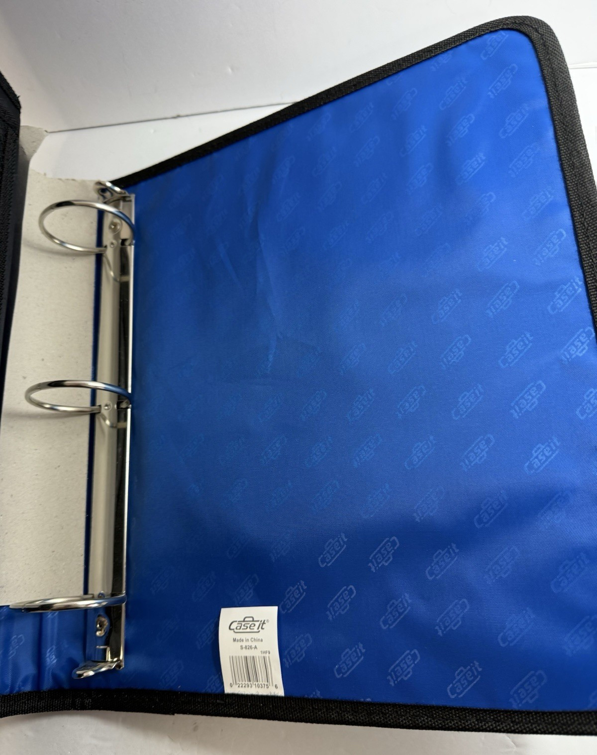 Case It Blue and Black Open Tab 3 Ring Binder 2-inch Capacity NEW with Tags