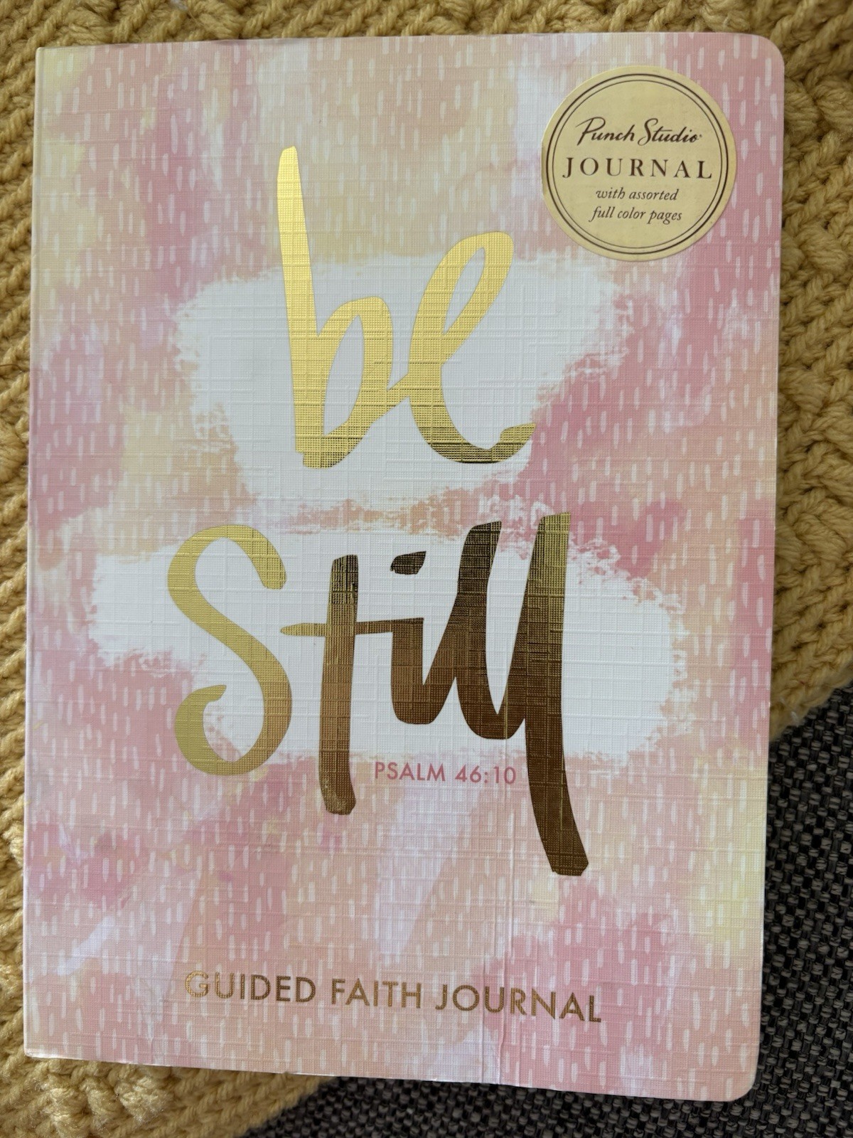 Punch Studio Be Still Faith Journal Psalm 46:10 Illustrated Full Color Pages