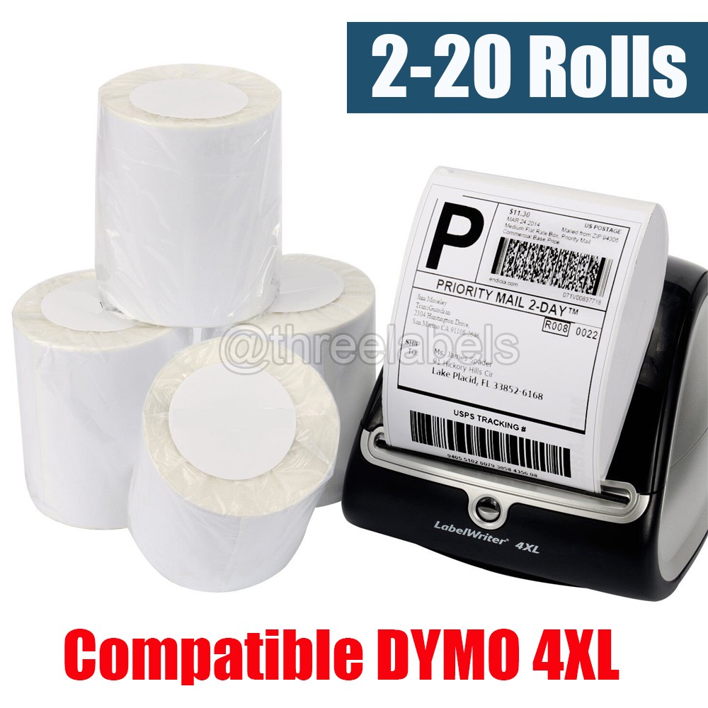 2-20 Roll DYMO LabelWriter 4XL Direct Thermal Shipping Labels 1744907 Compatible