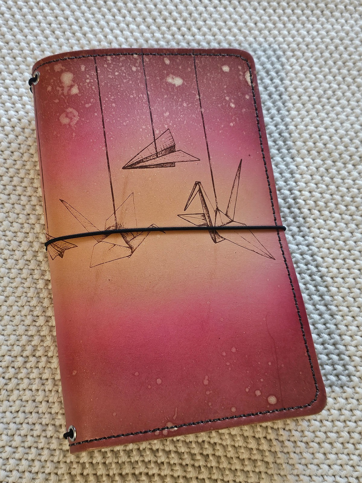 Standard Wide Traveler’s Notebook w/Paper Cranes and Airplanes