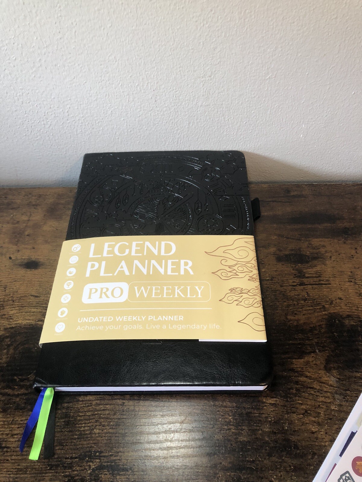 Legend Planner Pro Weekly Daily Organizer Book Journal (Black /12 Month)