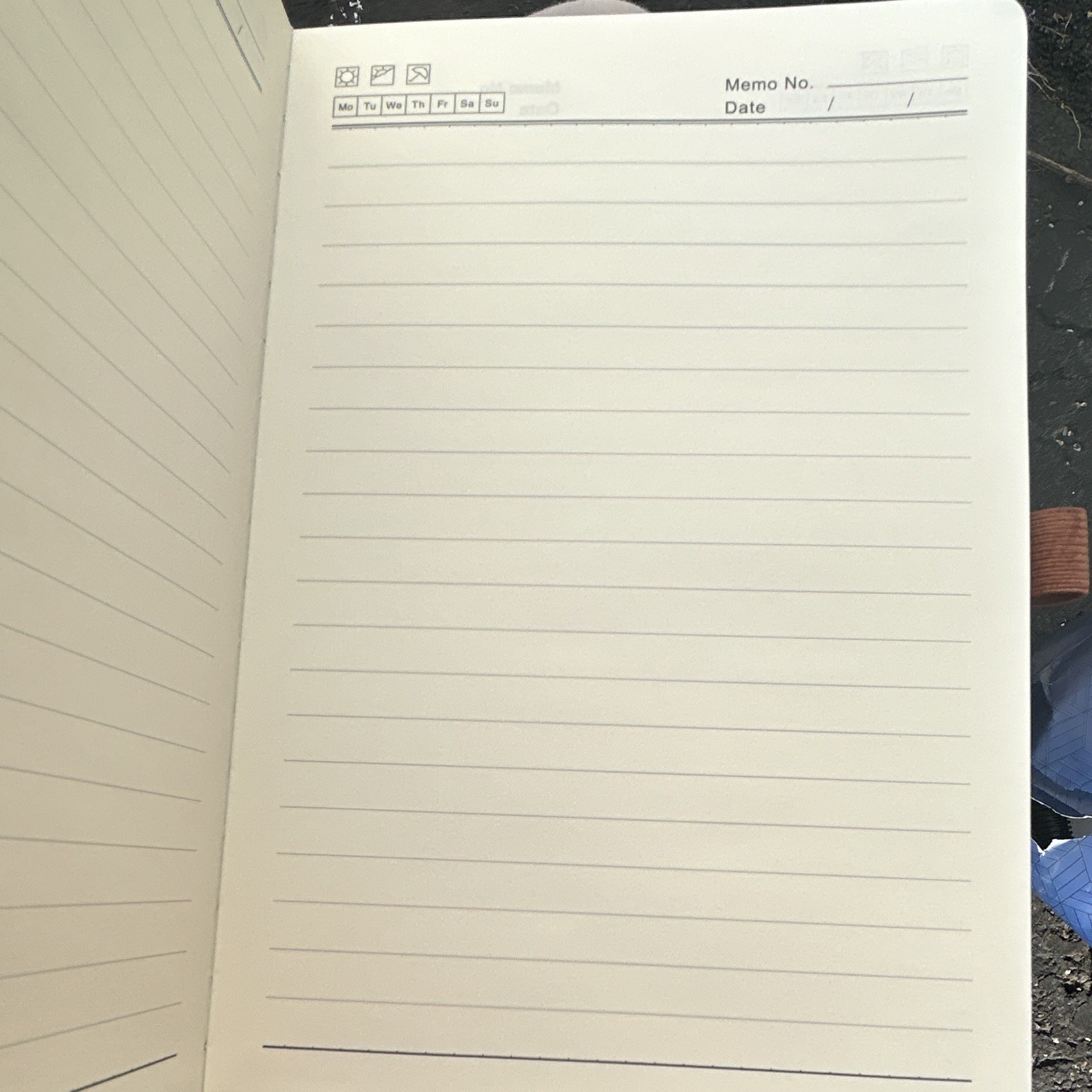 Orange Illustrated Lined Journal Notebook/planner w/ Elastic Band