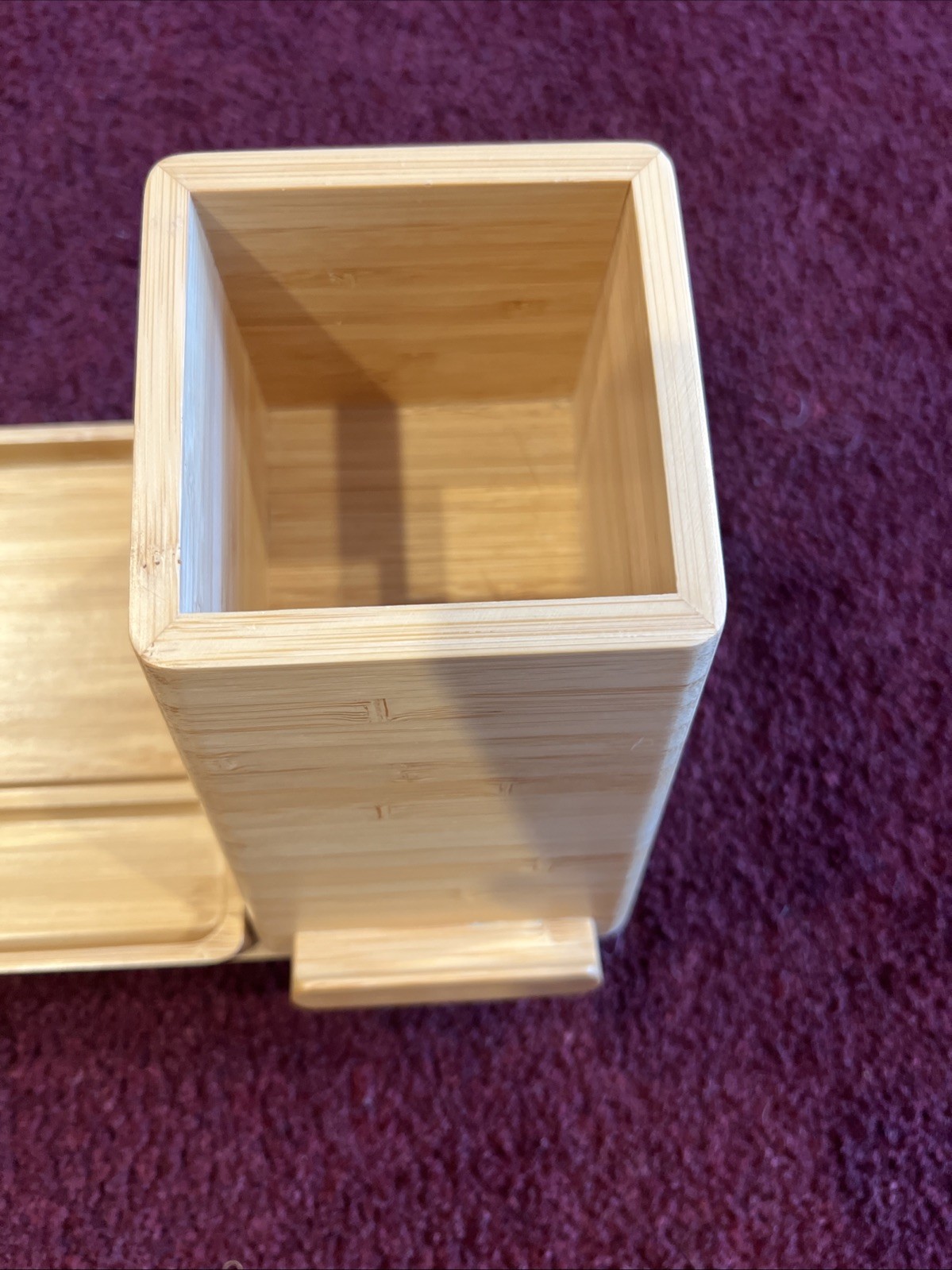 Project 62 – Bamboo Desk Charger organizer w 2 USB ports & Qi wireless charger
