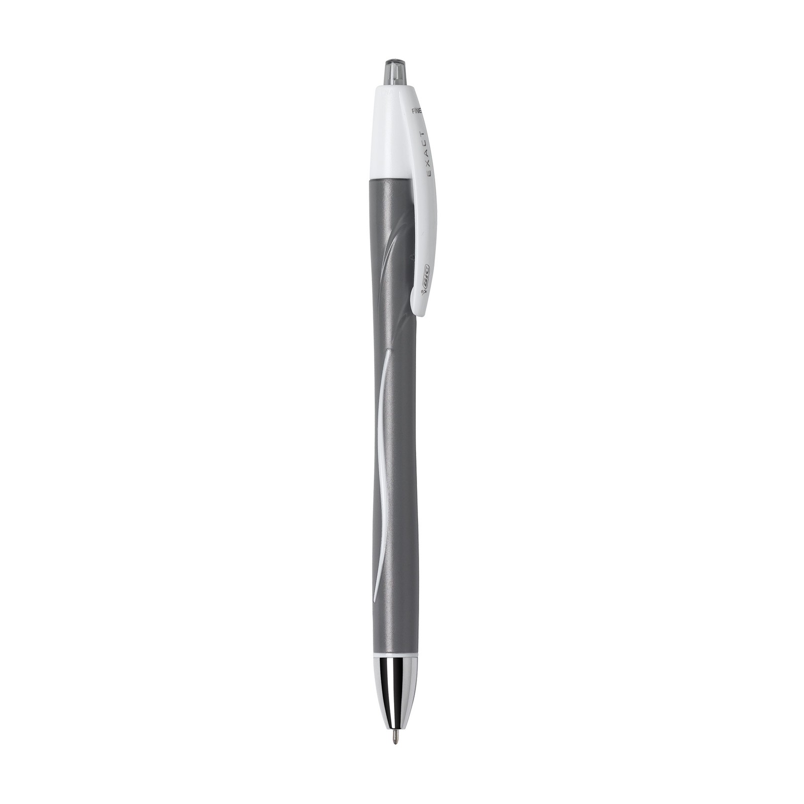 BIC Atlantis Exact Retractable Ball Point Pen, Black, 12 Pack