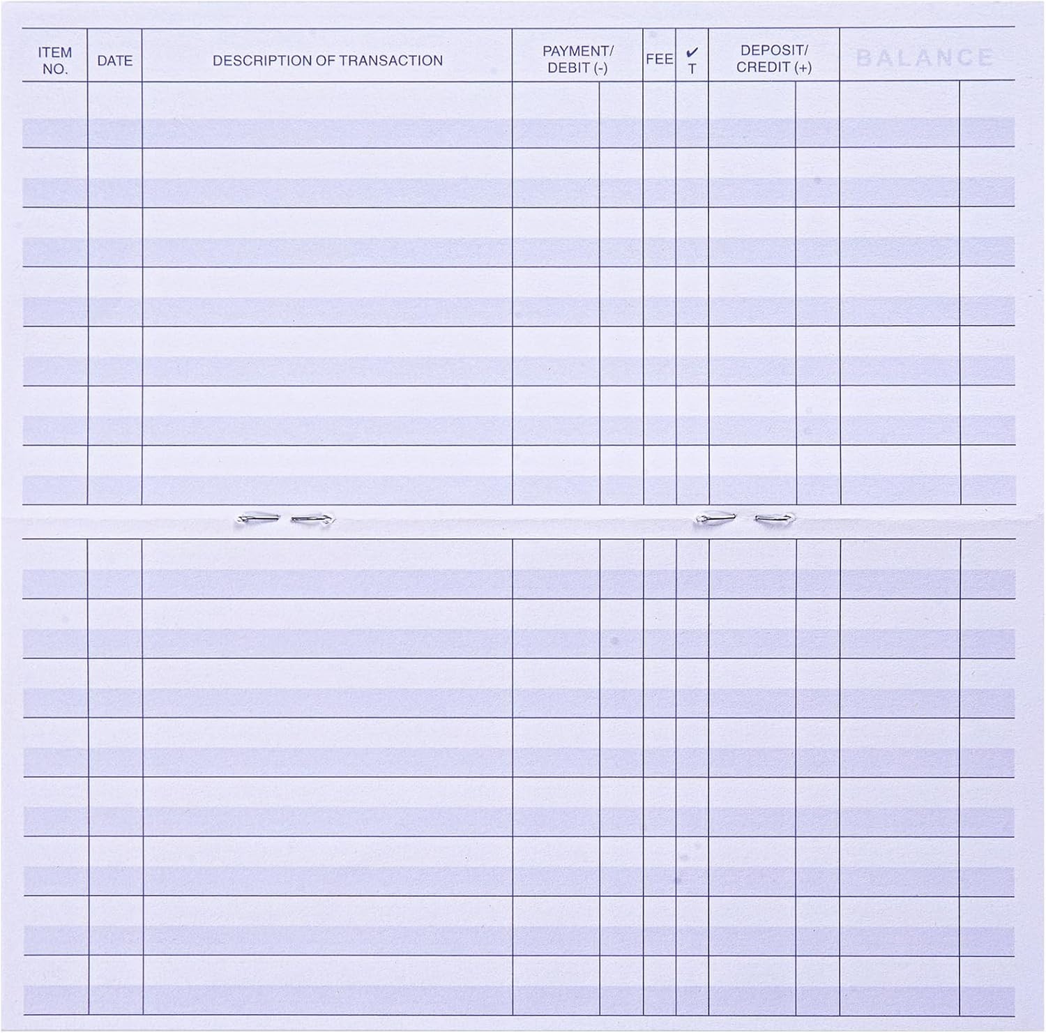 24 Pcs Check Registers for Personal Checkbook, Easy to Read Checkbook Register