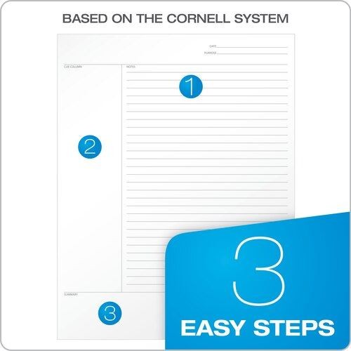 TOP90223 Oxford® FocusNotes™ 1-Subject Notebook, 9″ x 11″, 100 Sheets