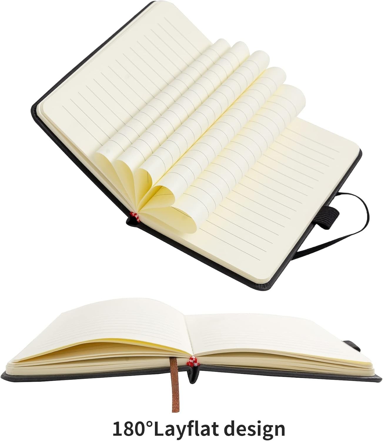 Minimalist 2-Pack Pocket Journal with Pen Holder & Page Markers – 4×5.7 Inches