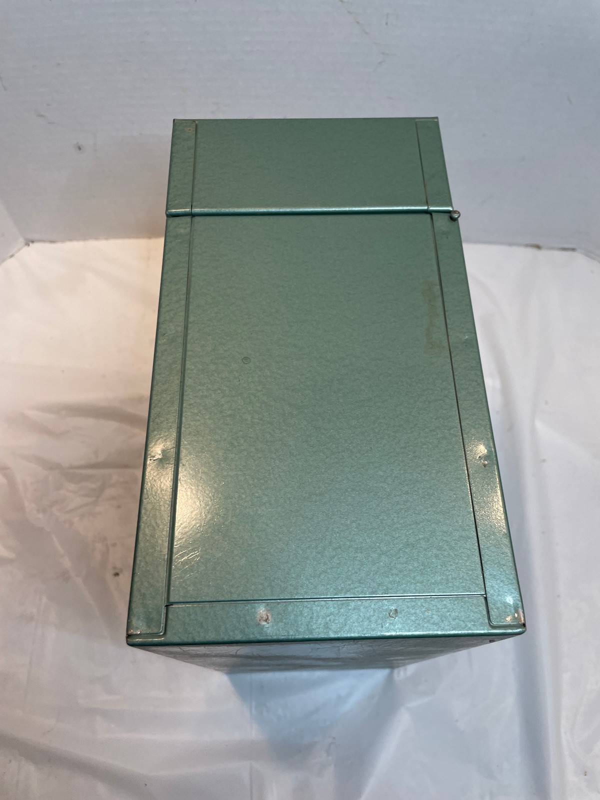 Vintage Excelsior Personal Metal Steel Storage Case Cabinet Box Green – No Key