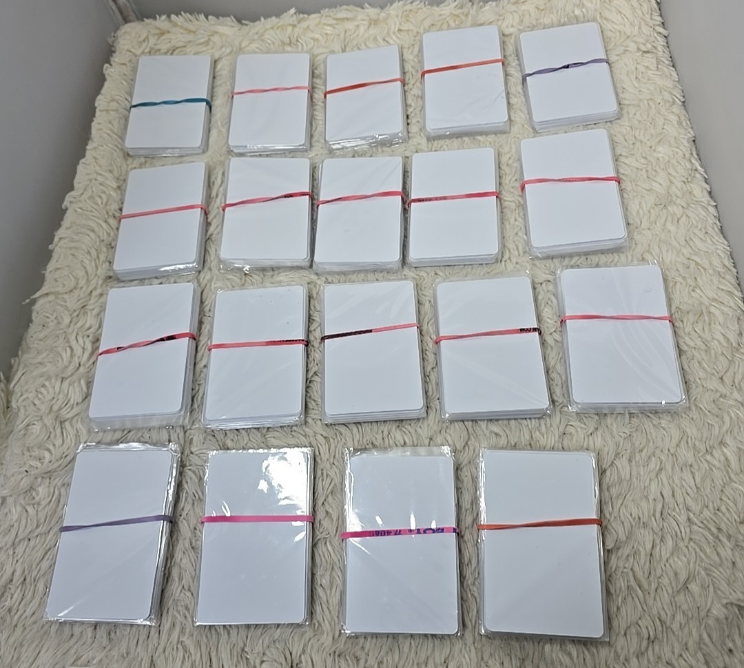 190 Pack Premium Blank PVC Cards for Photo ID Badge Printers CR80 30 Mil White