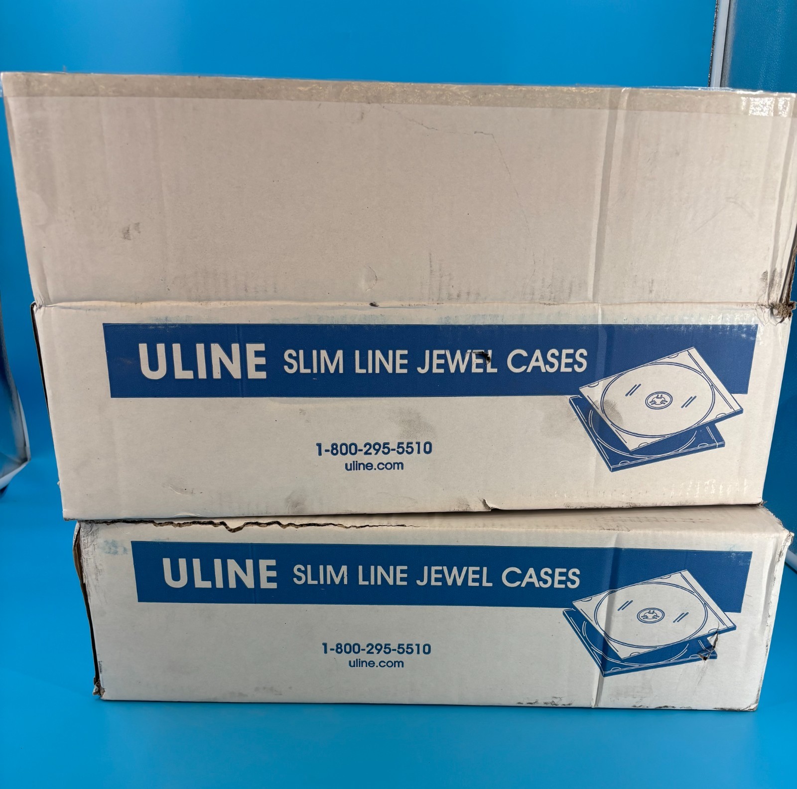 Large Lot Of Uline Slim Line Jewel Cases Clear Over 300 Free Shipping