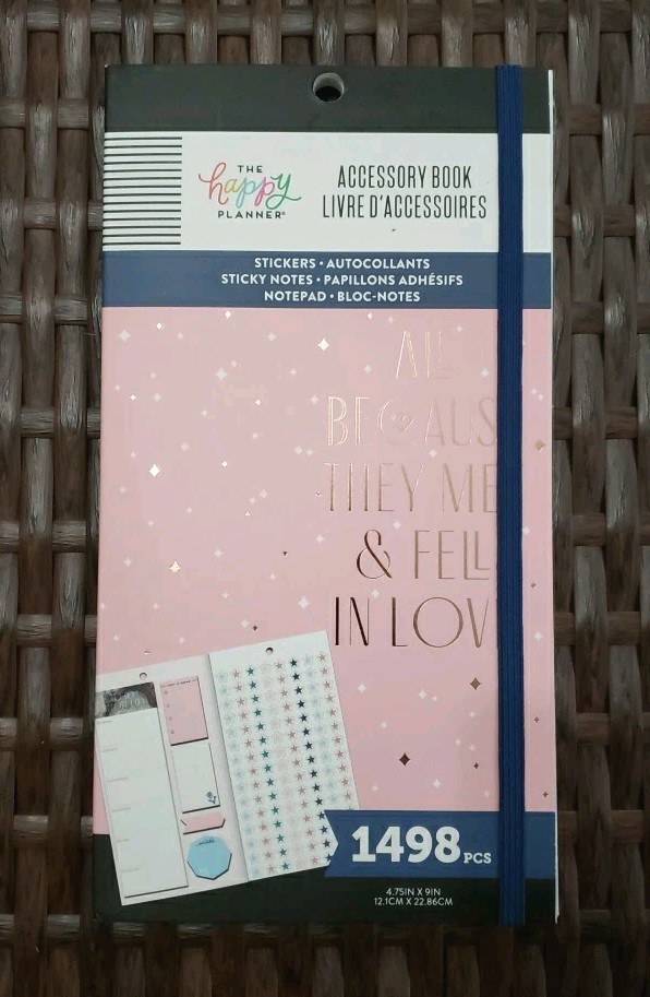 The Happy Planner Wedding ‘They Met & Fell In Love’ Accessory Book Set 1498 Pcs