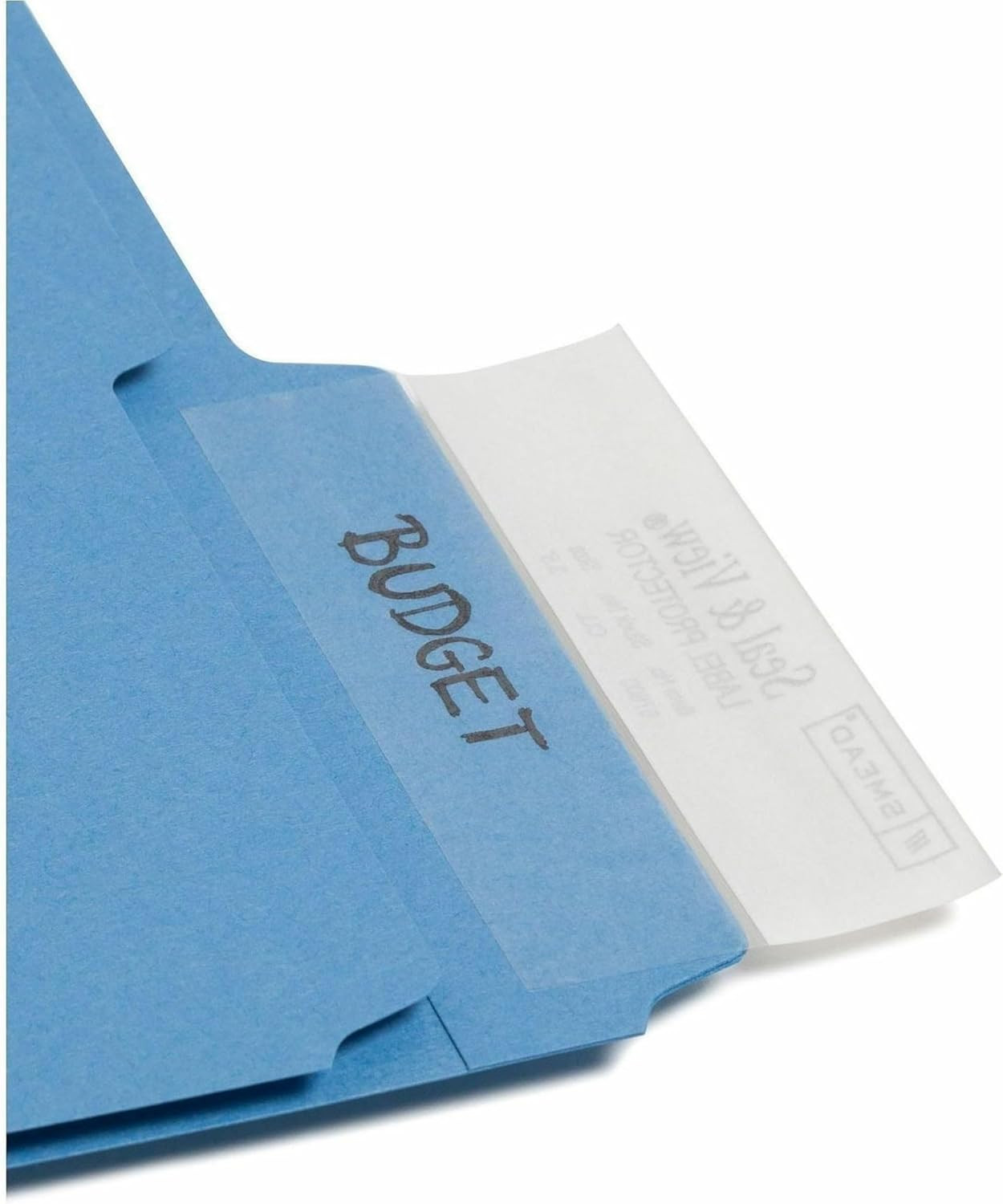 Seal and View® Clear Label Protector, Size 3-1/2×1-11/16-Inches Before Folding,