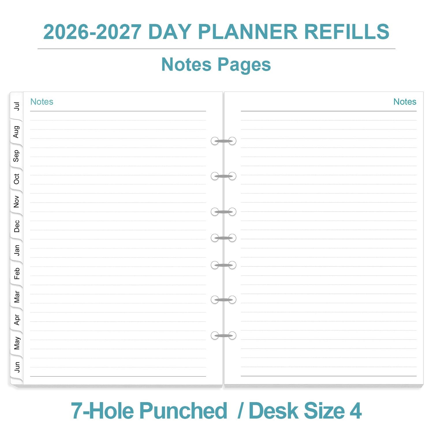 2026-2027 Planner Refills – One Page Per Day Daily ＆ Monthly Planner, July 20…