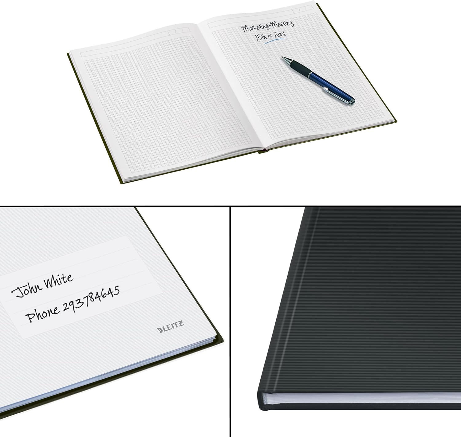 A4 Squared Notebook, 160 Pages, 80 Sheets of FSC Certified 80 G/M² Paper, Sturdy