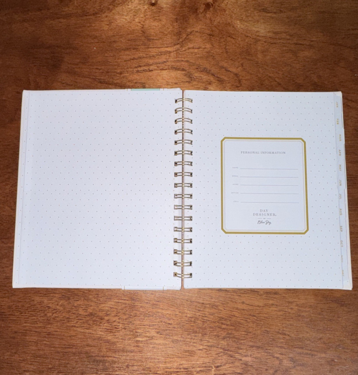 Blue Sky Day Designer Hybrid 2026 Planner Monthly Weekly Pale Pink New