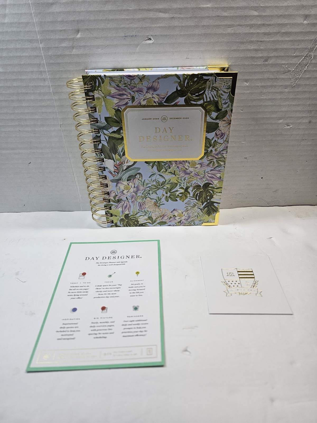 Day Designer Blue Sky 2026 Calendar Planner Daily New Year Fashion Palmetto