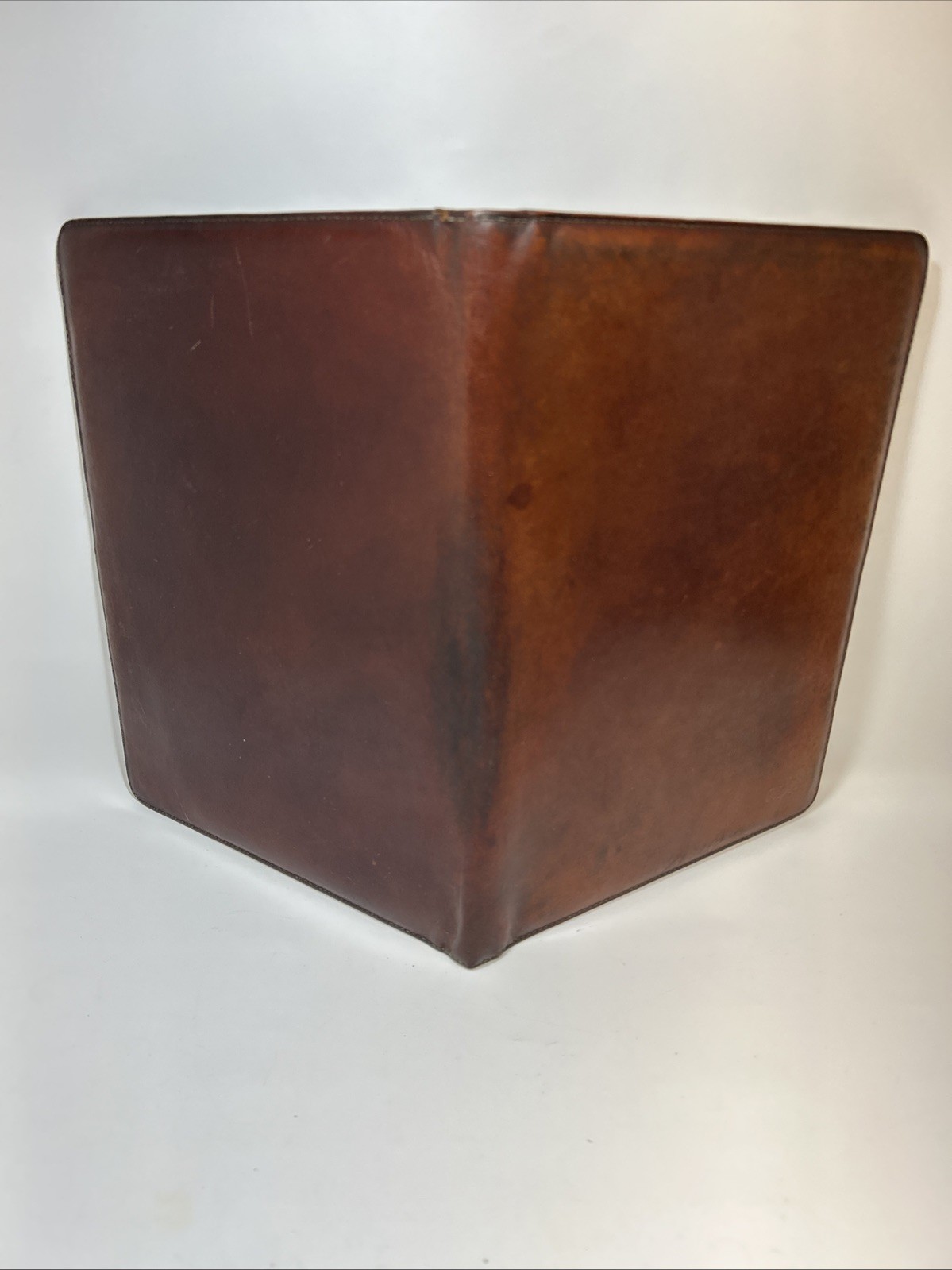 Bosca Leather Portfolio Padfolio Organizer USA Made 9×12″ Brown Notebook Vtg