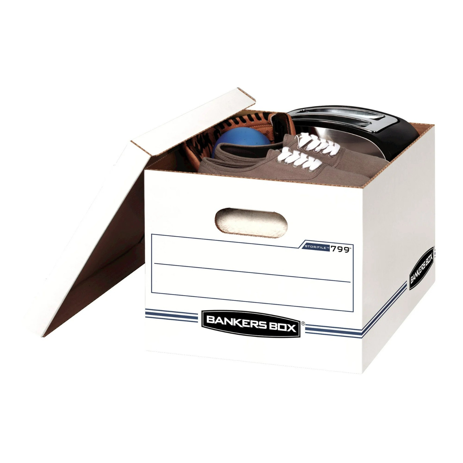Bankers Box Basic Duty Letter/Legal File Storage Box with Lids, 10 Pack