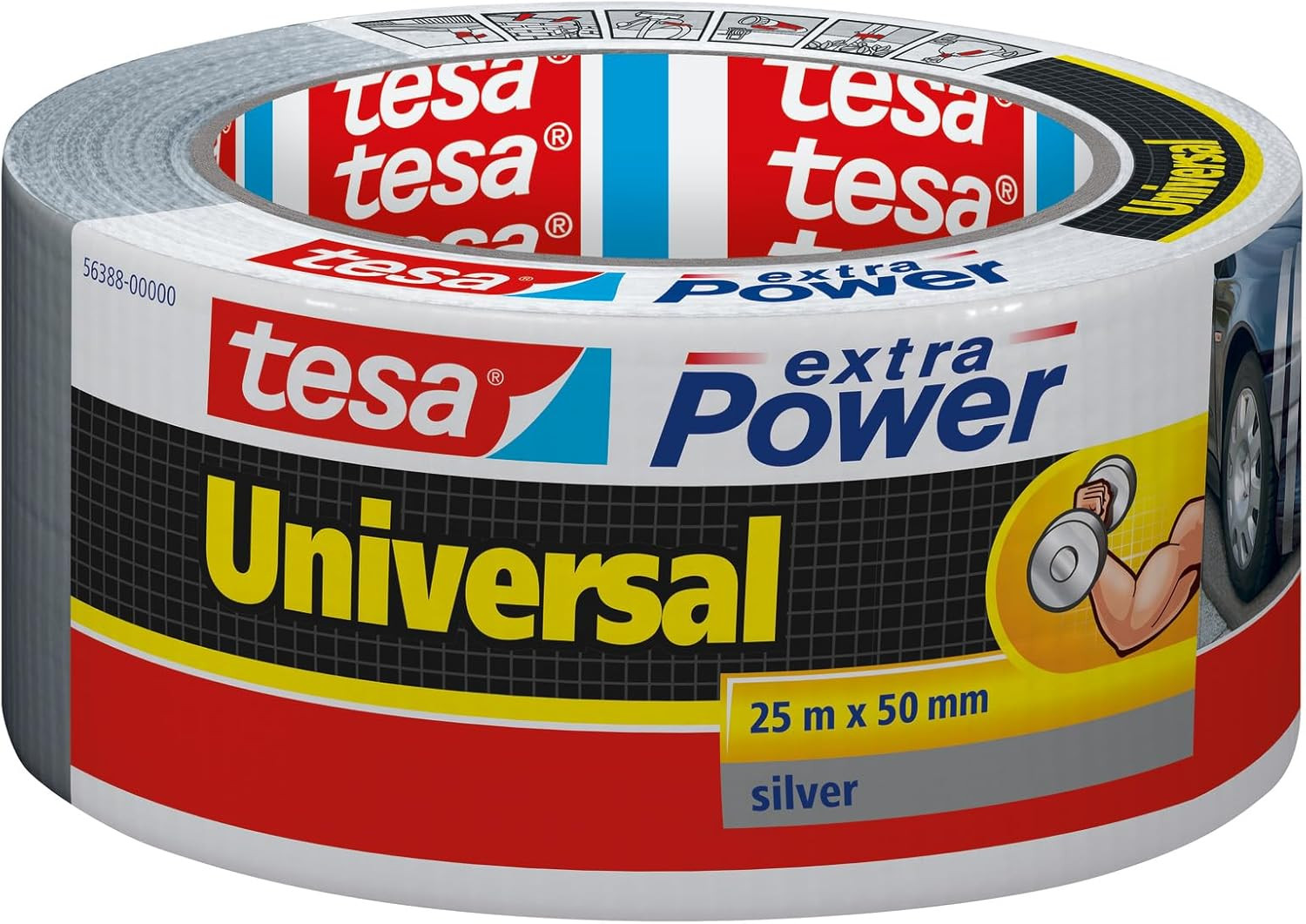 Extra Power Waterproof Duct Tape – Grey/Silver, 25m x 50mm