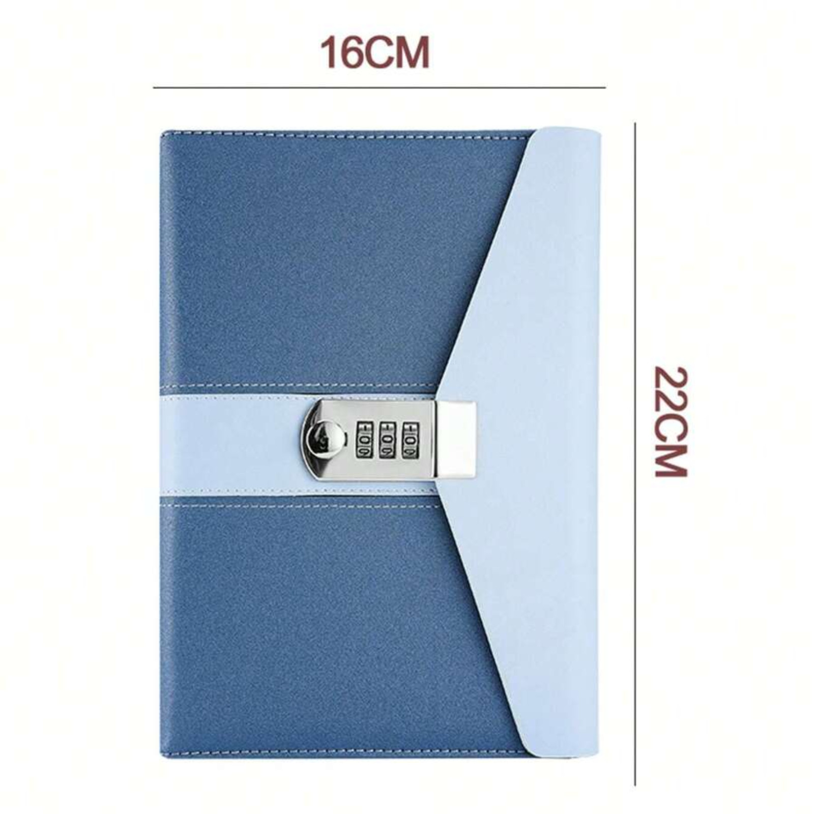 Combination Lock Notebook for Writing A5 Journal Diary With Lock Lined Notebook