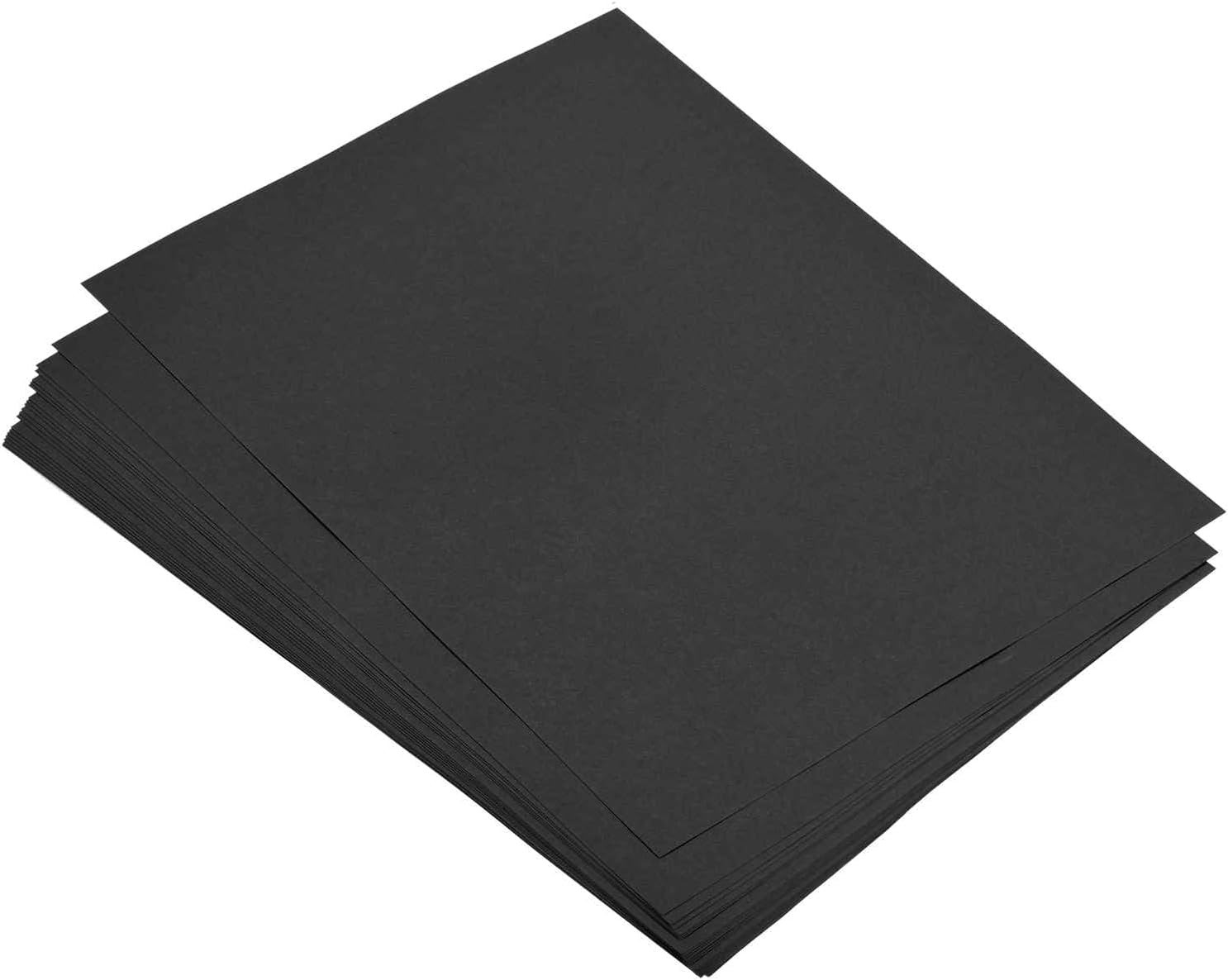 25 Sheets Colored Copy Paper 8.3 x 5.8 Inch Printer Paper 80gsm Black for Office