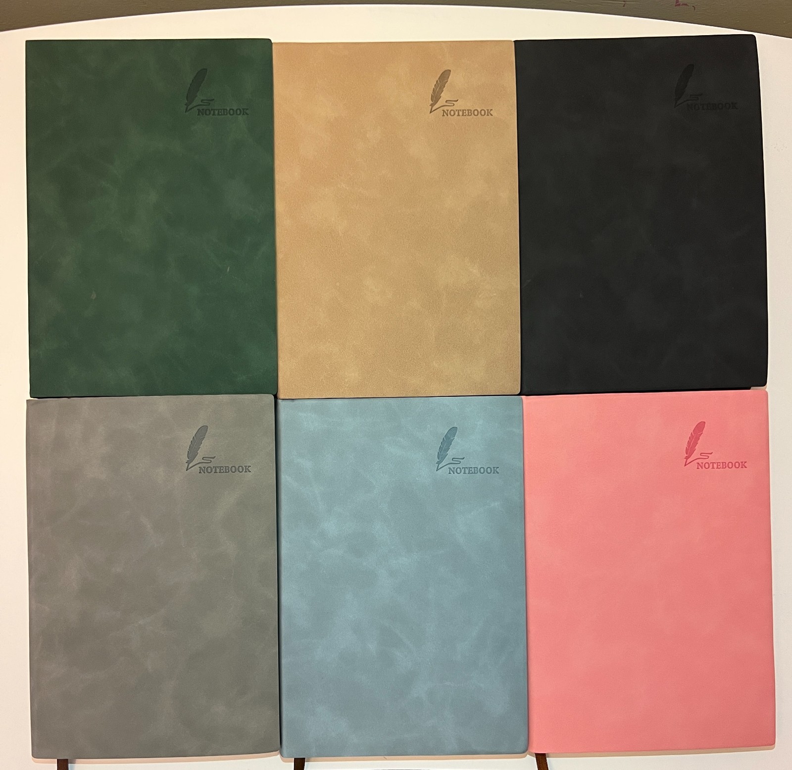 Set of 2 Lined Notebook A5. Color Pink and Blue. Free Shipping USA