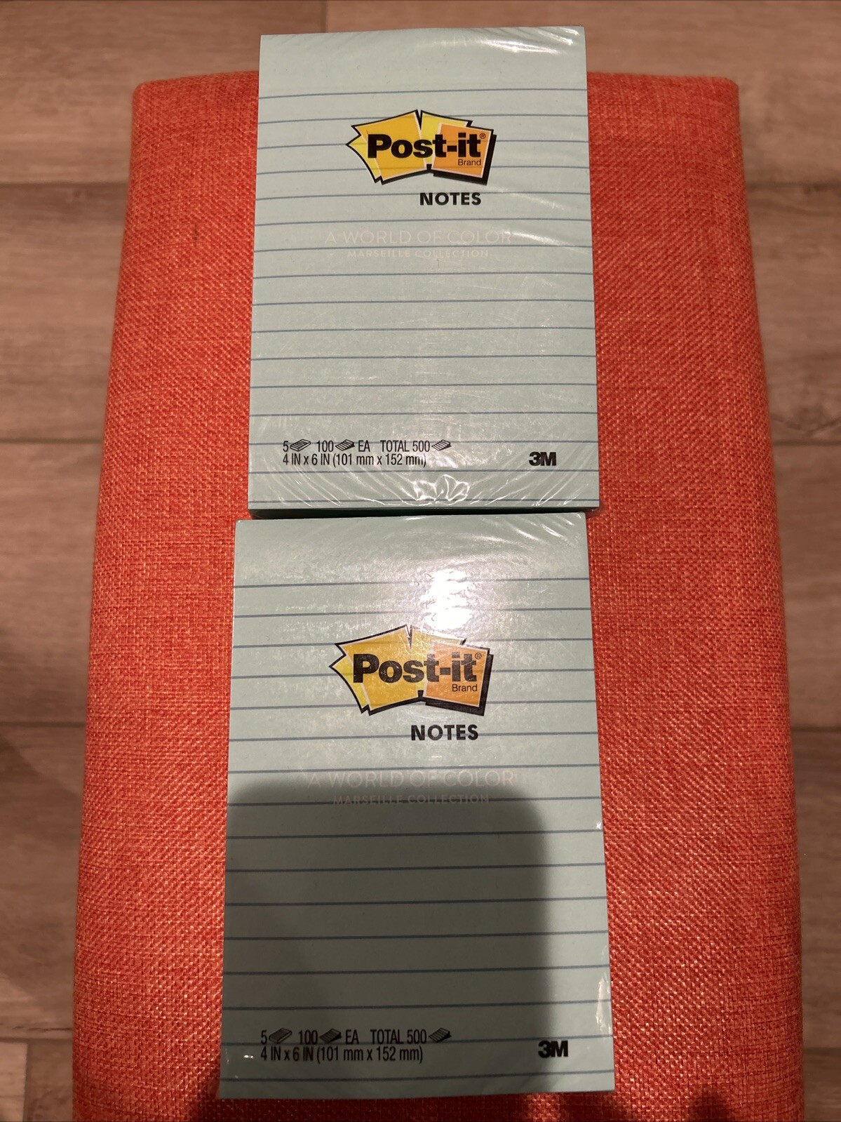 Post-it 6605PKAST 4 in X 6 in Marseille Collection Lined Note Pads – 500 Sheets