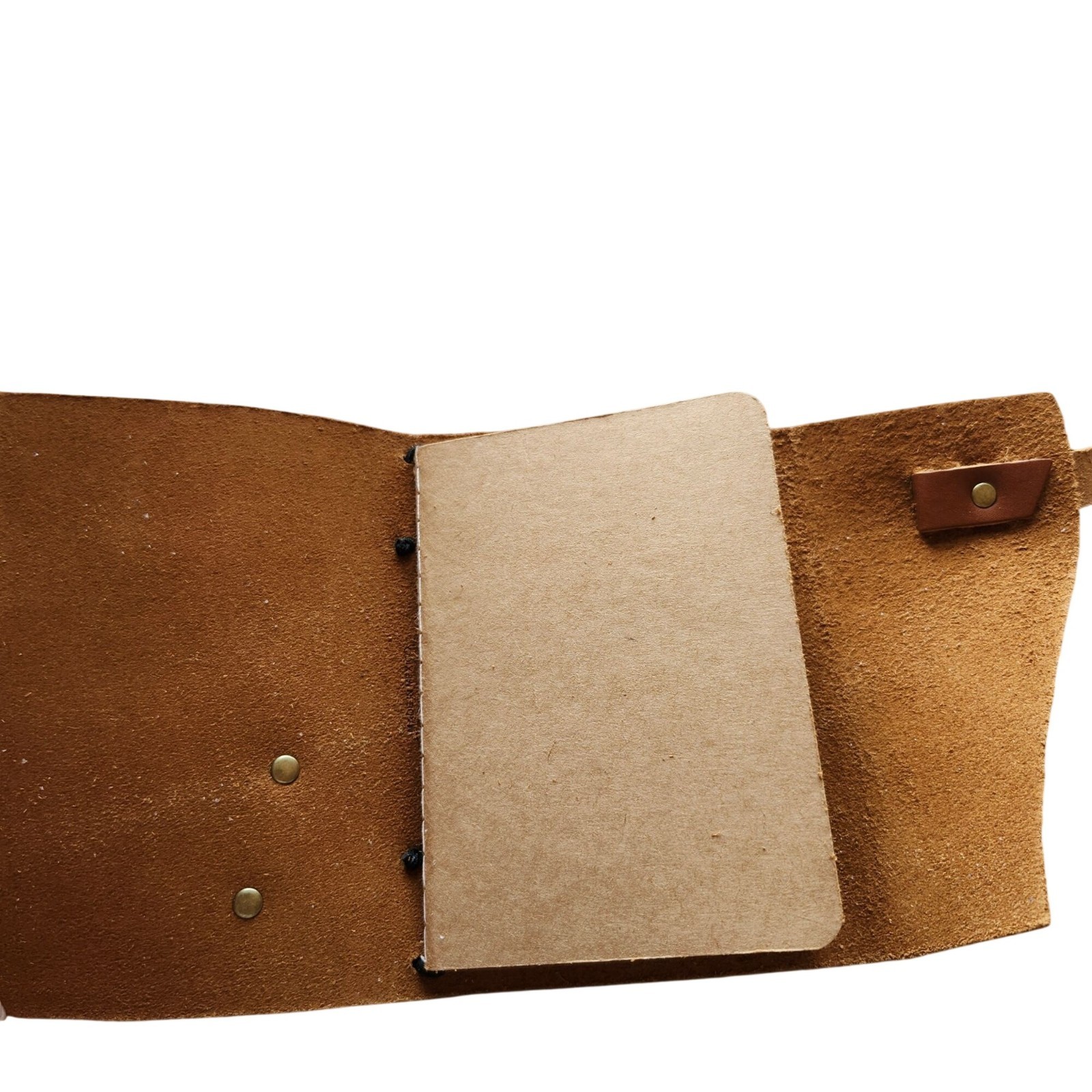 Portland Leather Unisex Small Wrap Journal Honey Leather Refillable Strap