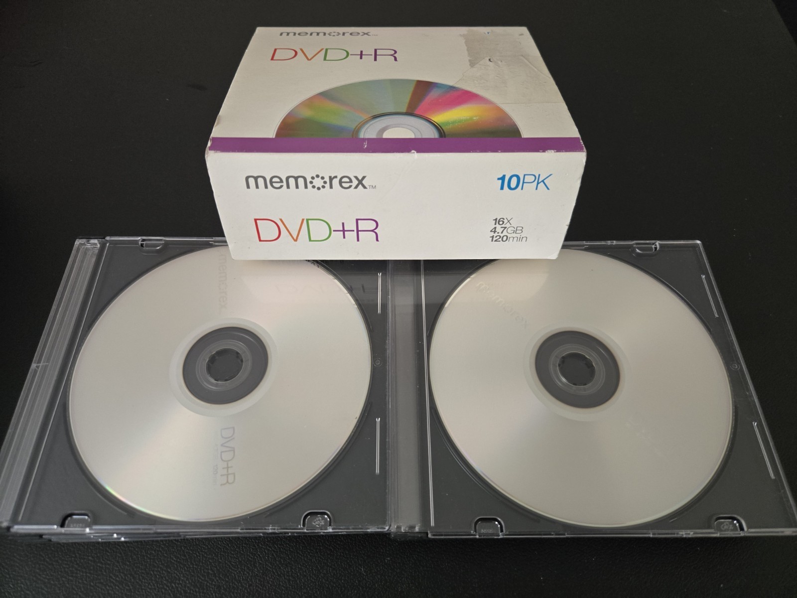 Memorex DVD+R 16X 4.7GB 120min 10PK Blank Discs
