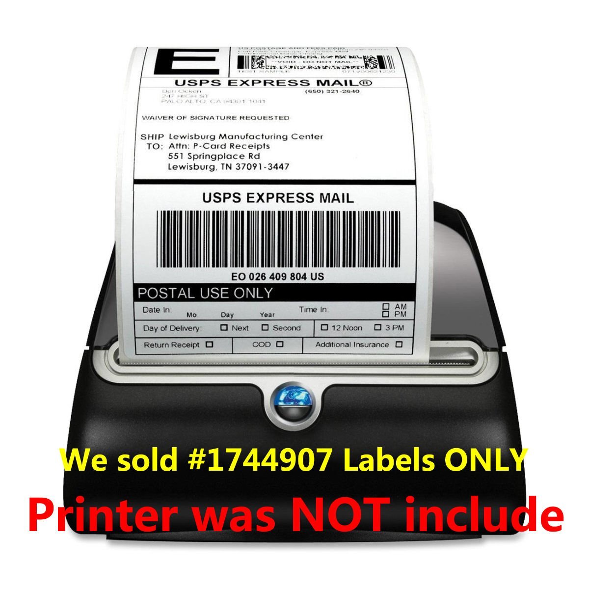 2-6 Roll Compatible DYMO 4XL Direct Thermal Shipping Labels 4×6 1744907 220/Roll