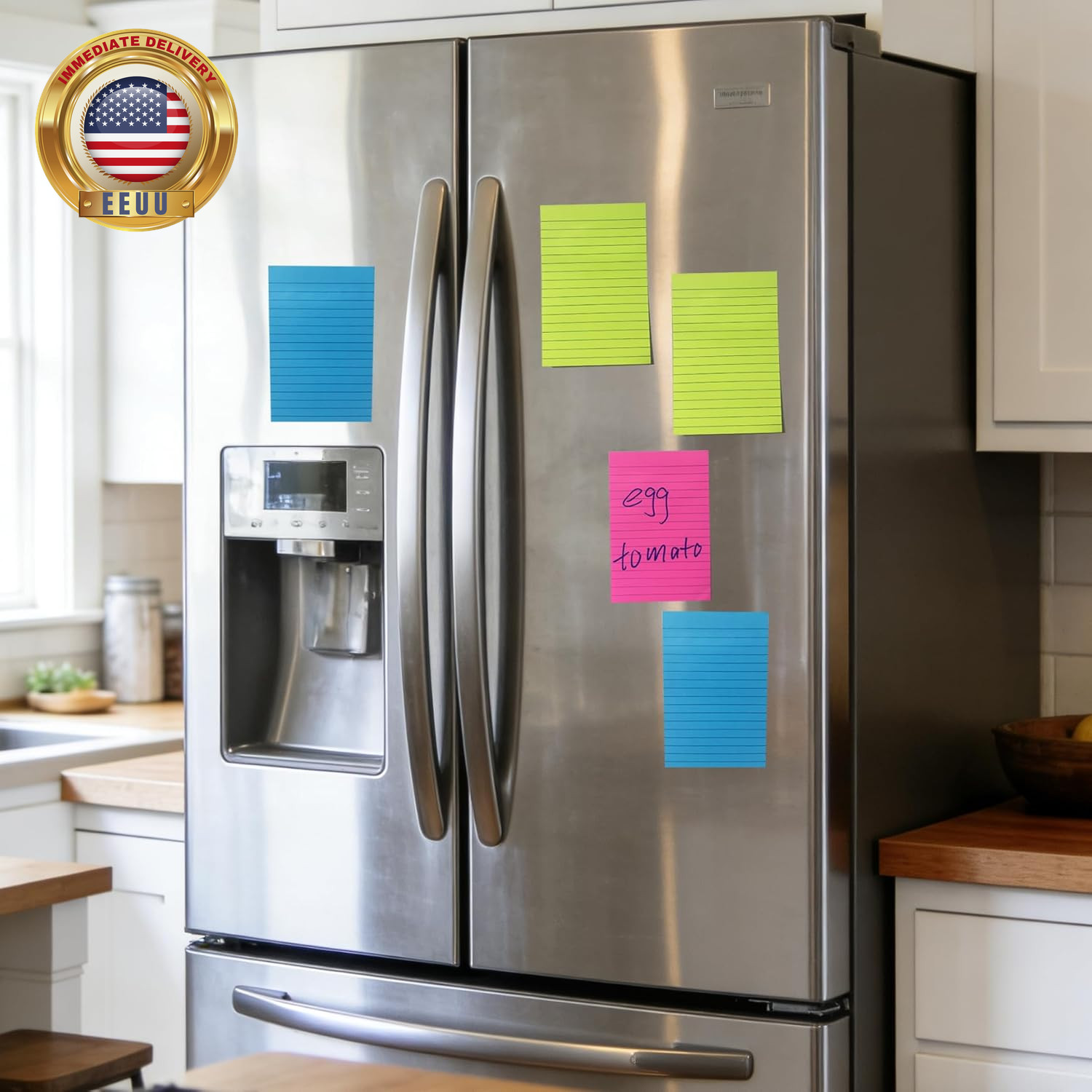 (12 Pack) Lined Sticky Notes 4X6 In,Large Notepads with Lines,Ruled Stickies Sup