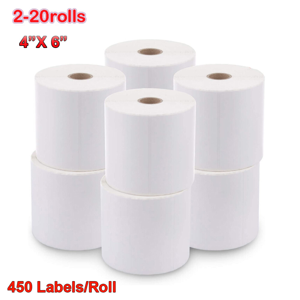 4″x6″ Thermal Shipping Labels 450 PerRoll For Zebra ZP450 Eltron 2844 2-20 Rolls