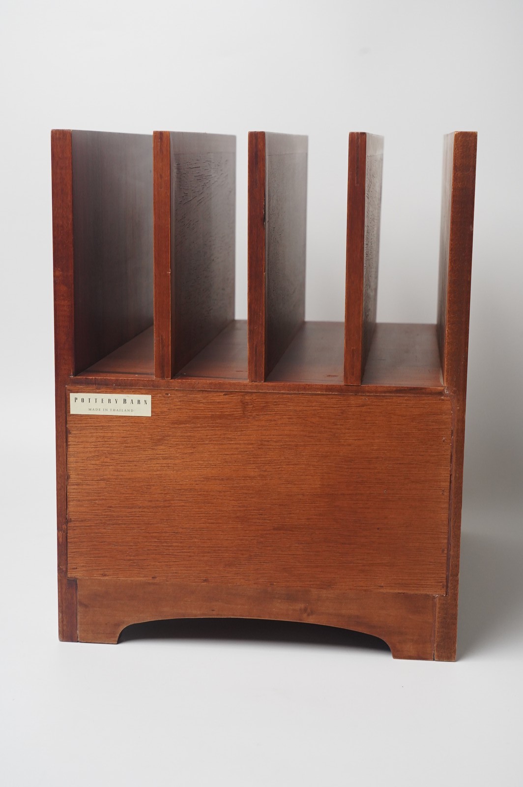 Pottery Barn Thailand Mission Style Wood Desktop Organizer 2 Drawers