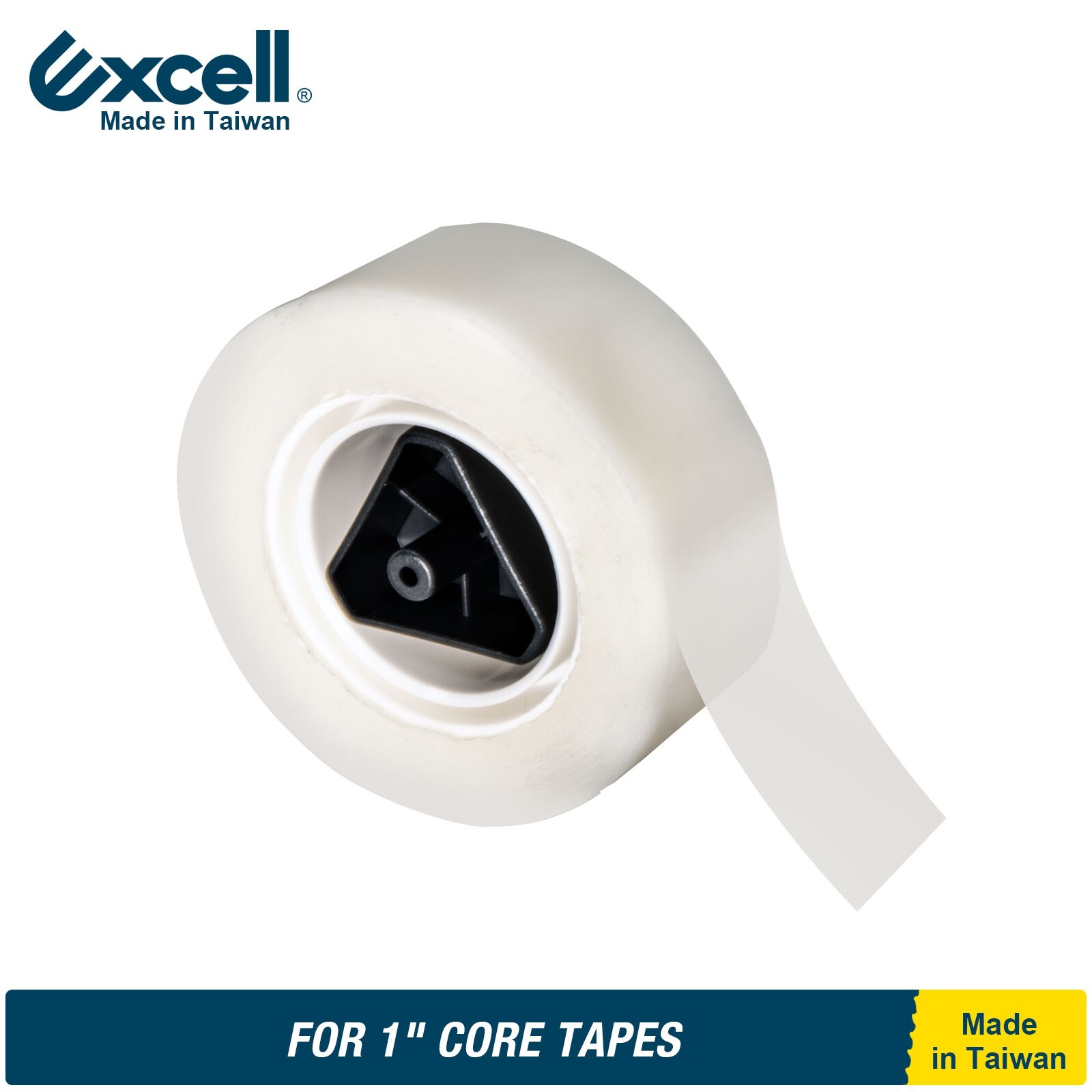 Excell Lightweight Desk Tape Dispenser 1″ Core 3/4″ Tape, Non-Skid Base, No Tape