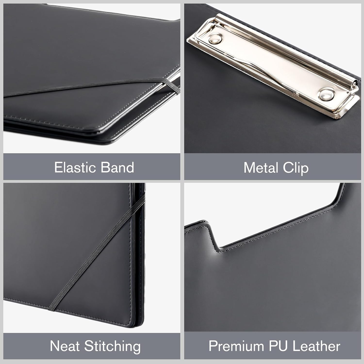 Clipboard Folder Portfolio, Leather Business Padfolio Organizer Letter Size P…