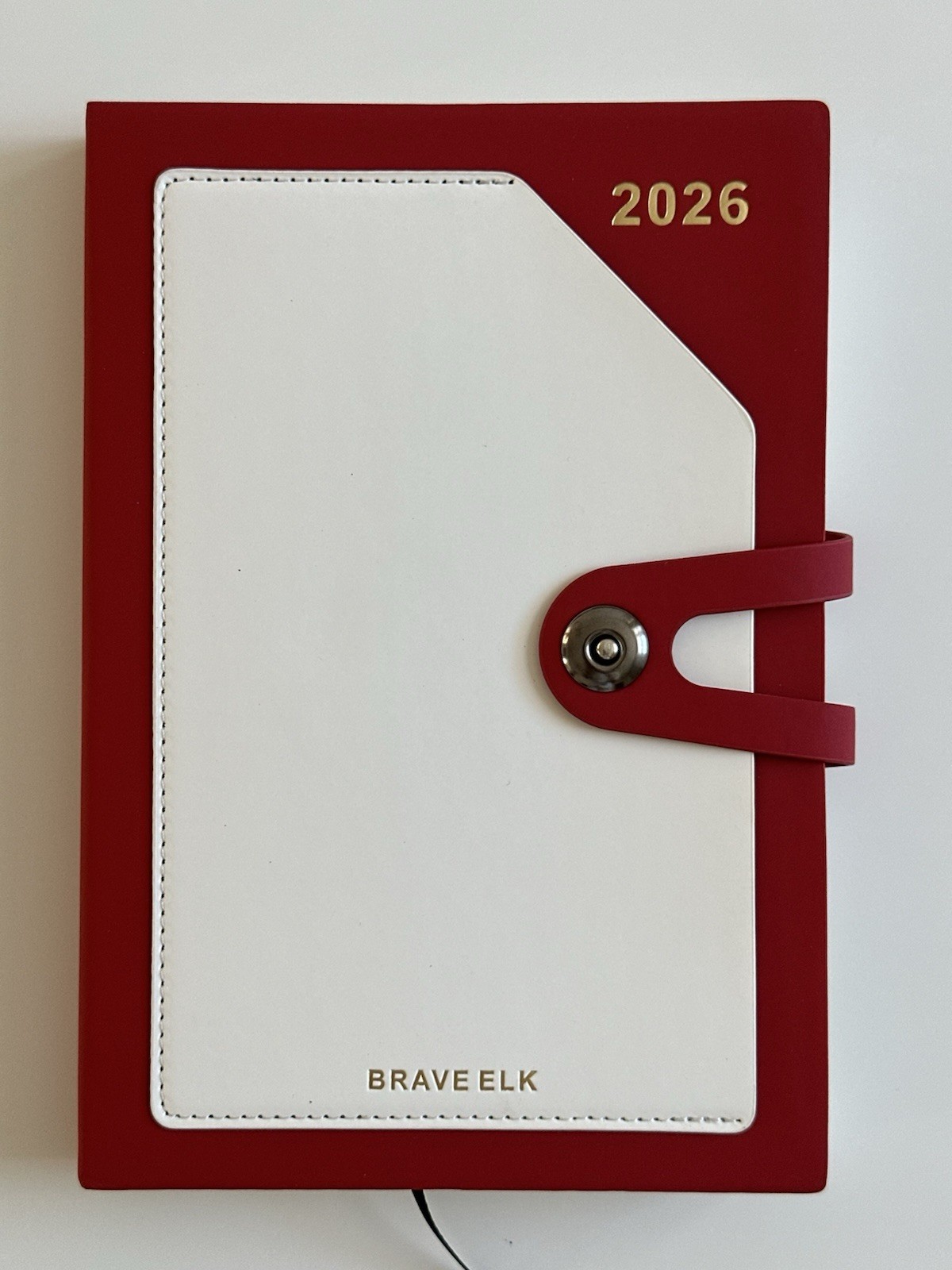 2026 A5 Planner Notebook – 400 Pages, Chinese/ English, Faux Leather