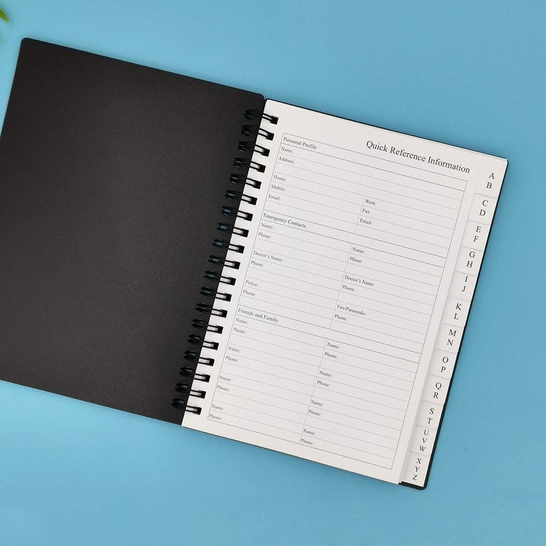 Elegant 5×7 Inch Address & Birthday Book, 120 Pages with Durable Soft Cover