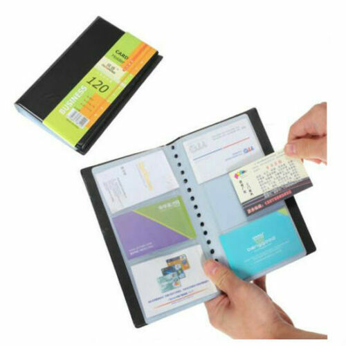 120 Card Business Name ID Credit Holder Book Case Keeper Organizer Office Supply