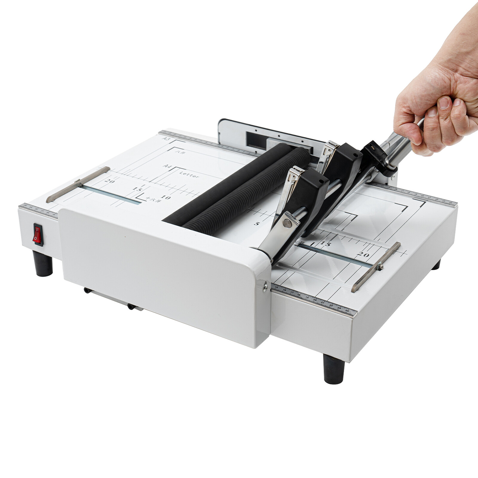 A3 Booklet Folding Binding Machine Paper Stapling Making Book Stapler 60W 110V