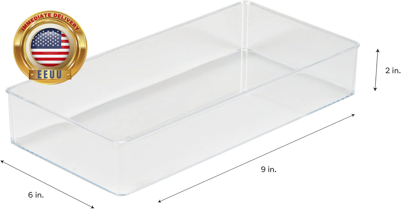 Medium Rectangular Drawer Organizer, Super Clear ⭐️⭐️⭐️⭐️⭐️