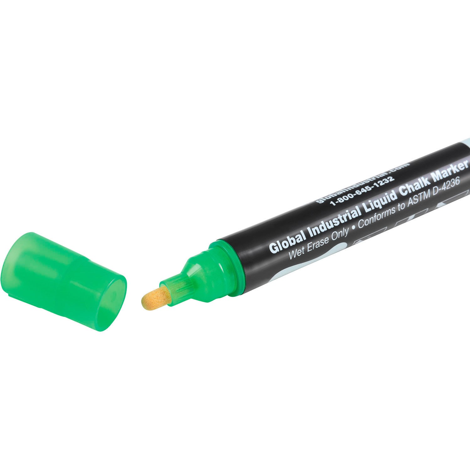 Global Industrial Wet Erase Chalk Markers Assorted Colors 4 Pack