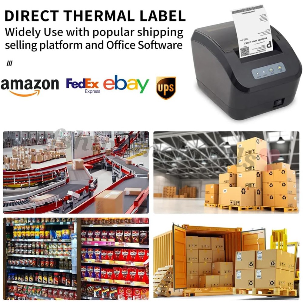 5000 4″x6″ Fanfold Direct Thermal Shipping Labels Perforated for Zebra & Rollo
