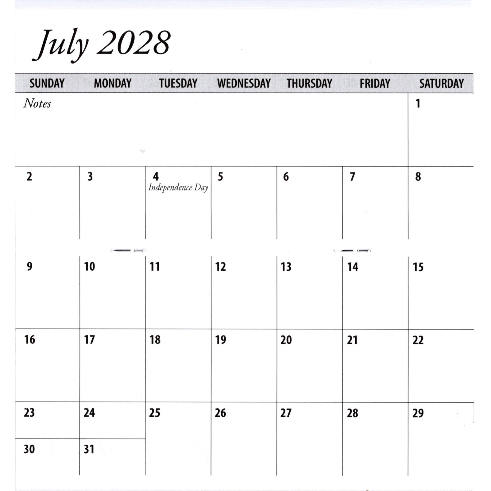Style Choice * Patriotic * 3 Year Pocket Calendar Planner 2025-2027 w Notepad